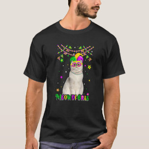 Funny Meowdi Gras Persian Cat Mardi Gras Carnival T-Shirt