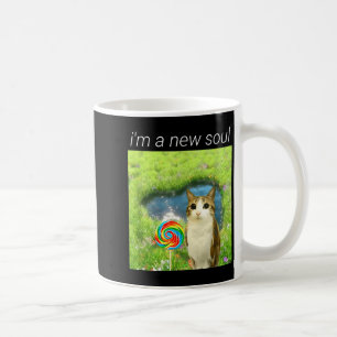 Funny Meowl Meme, Cat Owl Meme Brainrot Gen Alpha Coffee Mug
