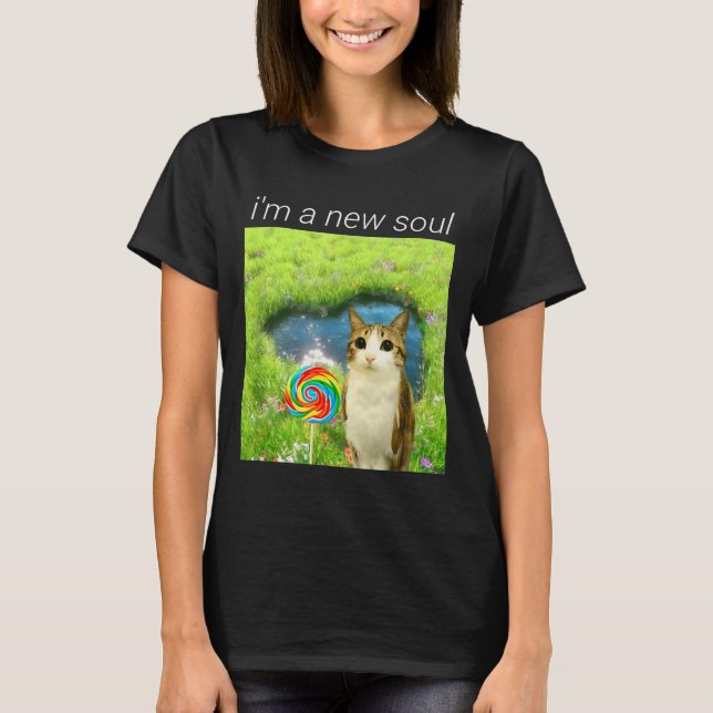 Funny Meowl Meme, Cat Owl Meme Brainrot Gen Alpha  T-Shirt (Front)