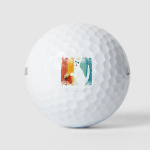 Funny Meowy cat lover Retro cat i do what i want c Golf Balls