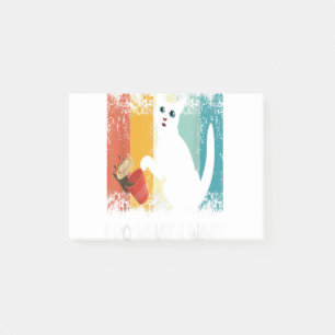 Funny Meowy cat lover Retro cat i do what i want c Post-it Notes