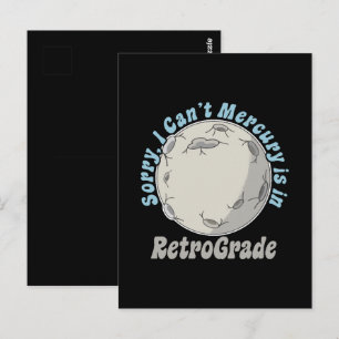 Funny Mercury Retrograde Postcard