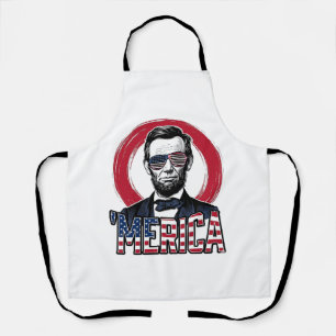 Funny Merica Patriotic President Vintage Vector De Apron
