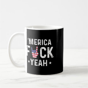 Funny Merica Yeah 4th Of July Coffee Mug