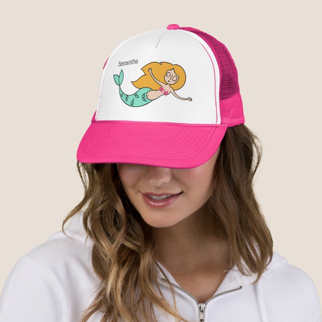 Funny Mermaid custom name hats (In Situ)