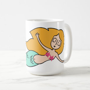 Funny Mermaid custom name mugs