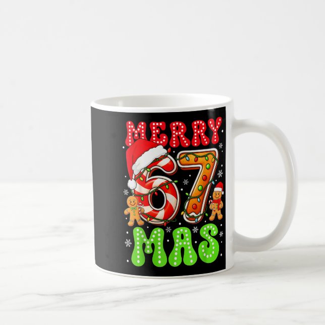Funny Merry 67 Mas Christmas Holiday Women Kids Xm Coffee Mug (Right)