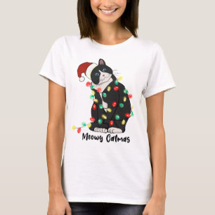 Funny Merry Catmas Cat T-Shirt