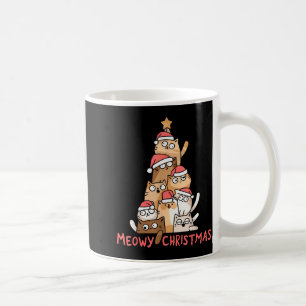 Funny Merry Catmas Meowy Christmas Tree Cat Cute L Coffee Mug