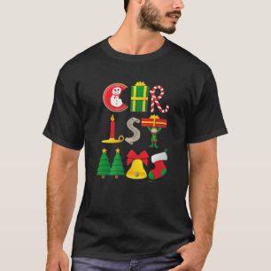 Funny Merry Christmas 2021 Word Design T-Shirt