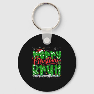 Funny Merry Christmas Bruh Holiday Meme Mens Boys  Key Ring
