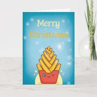 Funny Merry Christmas Folded Greeting Card