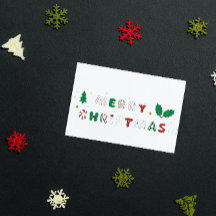 Funny Merry Christmas Holiday Postcard