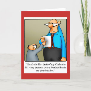 Funny Merry Christmas Humour Greeting Card