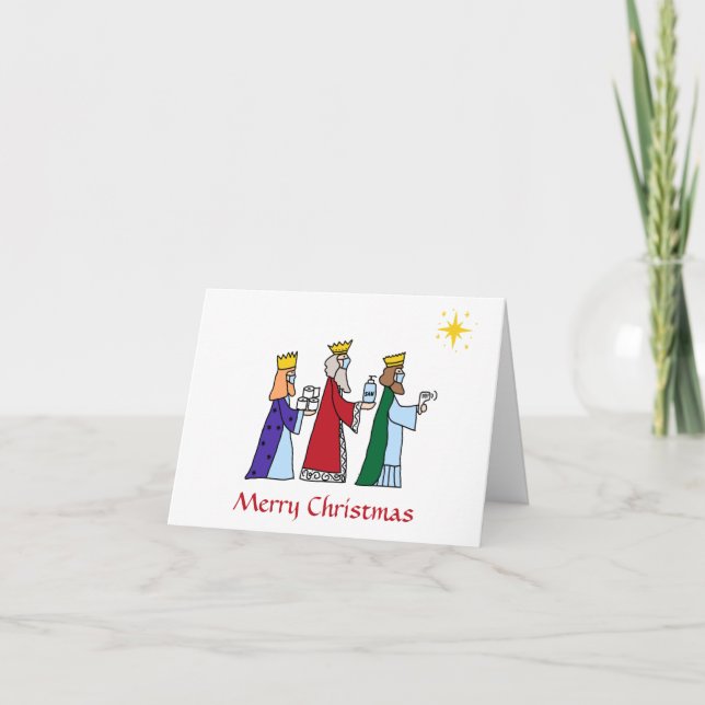 Funny Merry Christmas Three Kings Greeting Holiday (Front)