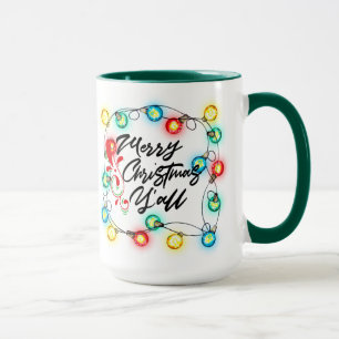 Funny Merry Christmas Y'all Holidays Gift Mug