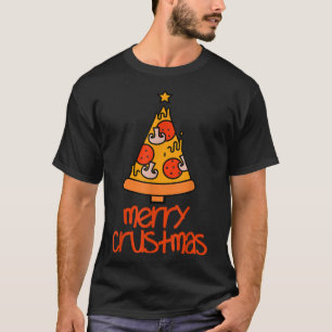Funny Merry Crustmas Pizza Lovers Christmas Men Wo T-Shirt