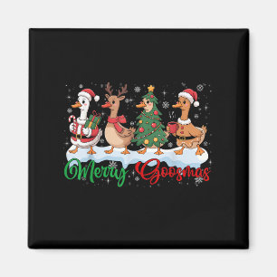 Funny Merry Goosemas Christmas Duck Silly Goose Me Magnet
