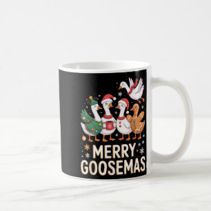 Funny Merry Goosemas Christmas Xmas Goose Family H Coffee Mug