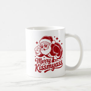 Funny Merry Kissmy Christmas Funny Santa Claus Coffee Mug