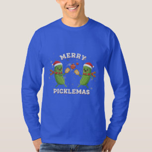 Funny Merry Picklemas Cute Christmas Pickleball T-Shirt