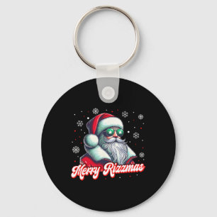 Funny Merry Rizzmas Rizz Santa Claus Christmas Cos Key Ring