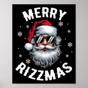 Funny Merry Rizzmas Sigmas Kids Teens School Chris Poster