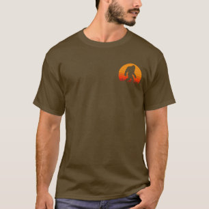Funny Message from Big Foot/Sasquatch back front   T-Shirt