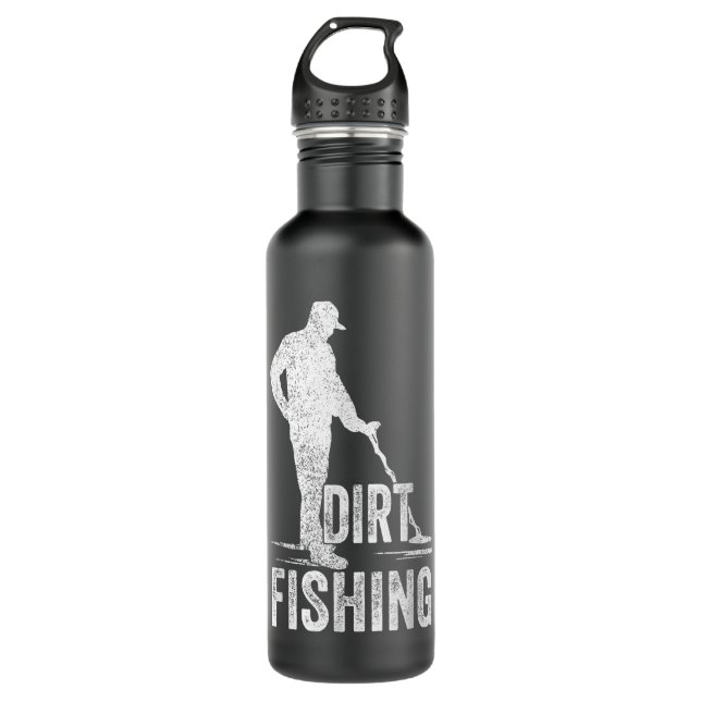 Funny Metal Detector Detectorist Detecting Detecti 710 Ml Water Bottle (Front)