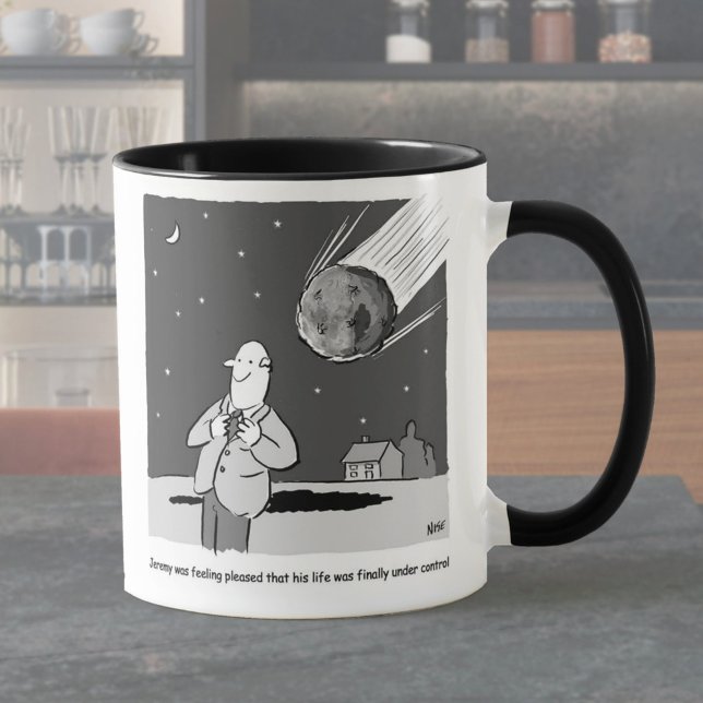 Funny Meteor Hitting Earth Disaster Mug (Creator Uploaded)