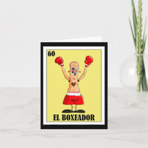 Funny Mexican Boxing Design - El Boxeador Card