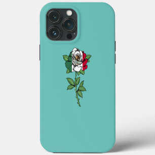 Funny Mexican Flag Rose Flower Mexico Pride Cinco iPhone 13 Pro Max Case