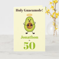 Funny Mexican food avocado pun 50th 