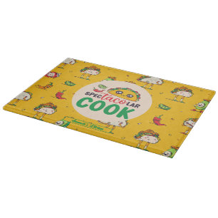 Funny Mexican Food Cook Taco Cinco De Mayo Pattern Cutting Board