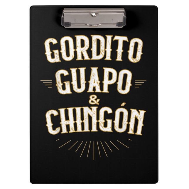  Funny Mexican in Spanish Clipboard (Front)