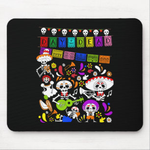 Funny Mexican Skeleton - Dia De Los Muertos Day Of Mouse Pad
