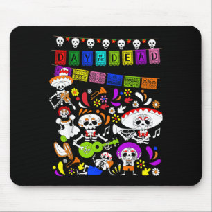 Funny Mexican Skeleton - Dia De Los Muertos Day Of Mouse Pad