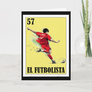 Funny Mexican Soccer Design - El Futbolista _1 Card