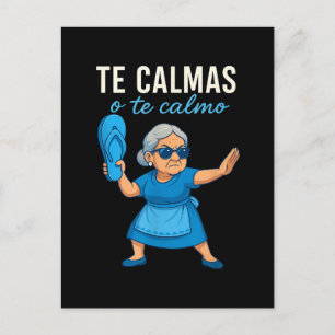 Funny Mexican Spanish Grandma Announcement Postcard