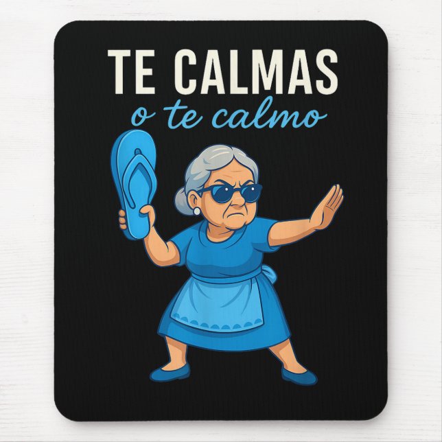 Funny Mexican Spanish Grandma Mouse Pad (Front)
