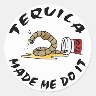 Funny Mexican Tequila Classic Round Sticker
