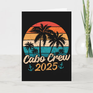 Funny Mexico Vacation Trip Cabo Crew 2025 Matching Card