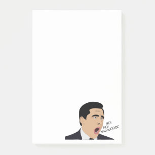 Funny Michael Scott screaming No God no meme  Post-it Notes