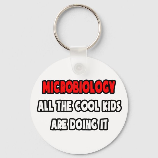 Funny Microbiologist Shirts and Gifts Key Ring (Front)