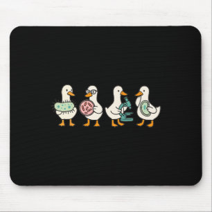 Funny Microbiology Silly Goose Biology Teacher Mic Mouse Pad