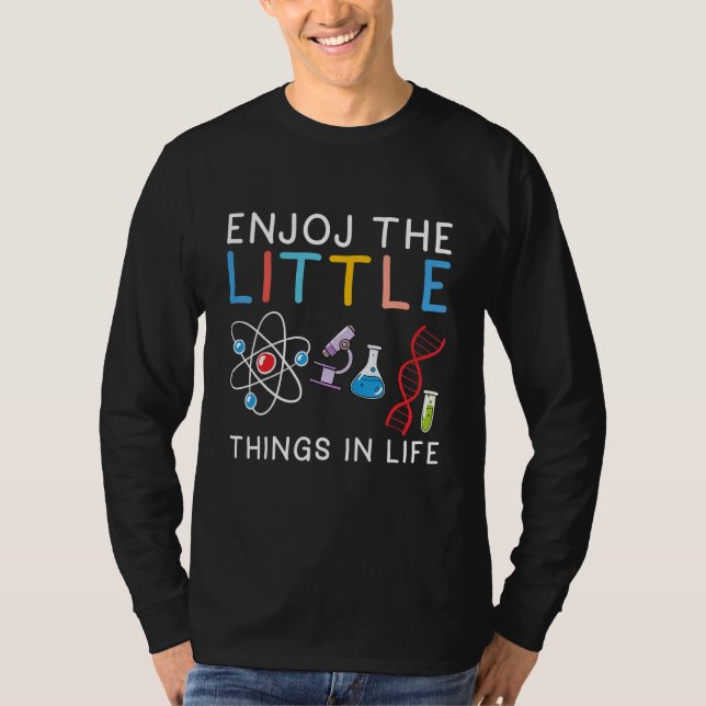Funny Microscope,Microbiologists biology nerd Scie T-Shirt (Front)