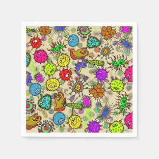 Funny Microscopic Laboratory Organisms Napkin