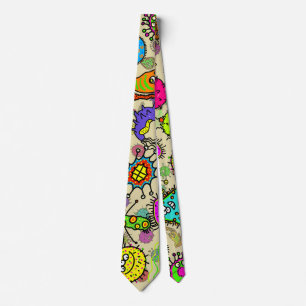 Funny Microscopic Laboratory Organisms Tie