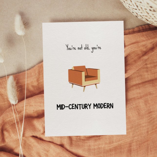 Funny Mid-Century Modern Birthday Card (Creator Uploaded)