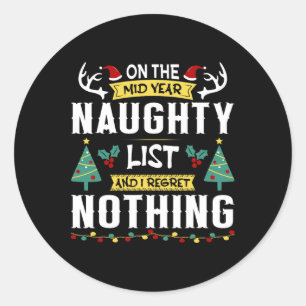 Funny Mid-year Christmas In July Beach Summer Chri Classic Round Sticker